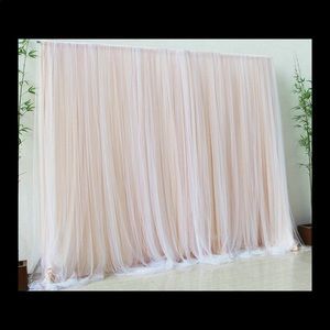 *Wedding* Champagne Tulle Backdrop